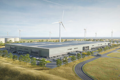 render bedrijfsverzamelgebouw